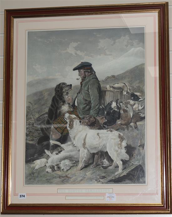 A pair of prints: The English and The Scotch Gamekeepers